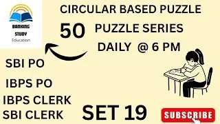Circular Based Puzzle|50 Puzzle Series 2026|Set 19|Banking Study