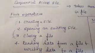 Sequential Access File in C Programming