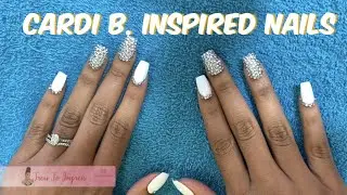 CARDI B INSPIRED NAILS | BLING NAILS |BLING PRESS-ON NAILS