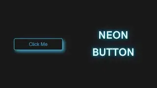 Make a Neon Button | Pure CSS