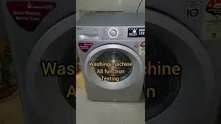 LG front load washing machine self test
