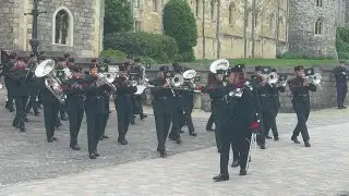 Band of the Brigade Gurkhas Return to Barracks