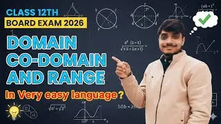 #DOMAIN, #CO-DOMAIN AND #RANGE OF THE FUNCTION.