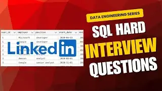 LinkedIn SQL Hard Interview Question || Microsoft to Google