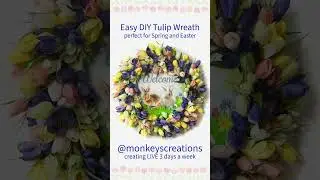 EASY Tulip Wreath #springcrafts #easterdecoration #howto