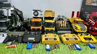 RC #6 R/C truck konstruksi, dump truck huina, truck trailer, truk molen, excavator, rc loader huina