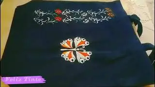 Emboss Painting on a Tote bag