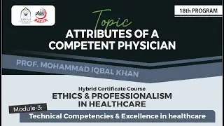 PIMA-RIU Certificate Course,  Class-18 | Ethics and Professionalism | Prof. Mohammad Iqbal Khan