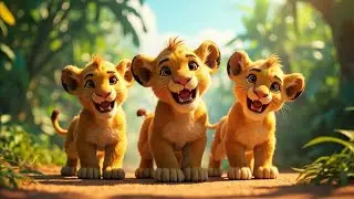 🦁✨Cub Club Safari /Lion Cubs Jungle Adventure Song 🐾 Kids Safari Music Video w/ Sing-Along Lyrics 🎶🌴