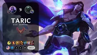 Taric Support vs Pyke - NA Grandmaster Patch 12.21