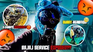 Bajaj service exposed !! 😡l 4 ghante Barwaad 😣 Bunny reaction 😳 