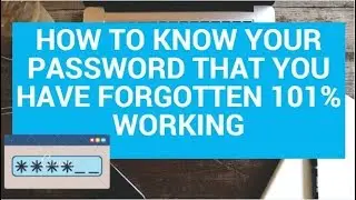How to know your Hotspot password that you have FORGOTTEN 101% Working (Windows PC Only)