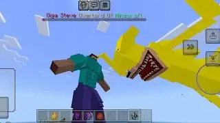 Giga Steve vs Shin Sonic the fog in Minecraft PE mod