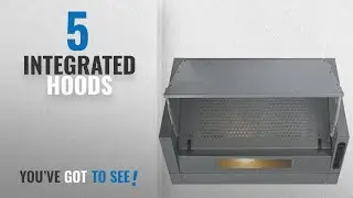 Top 10 Integrated Hoods [2018]: CDA EIN60 60cm Integrated Cooker Hood Extractor in Silver/Grey