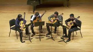 UNT Guitar Quartet performs Hasta Alicia Baila by Eduardo Martin