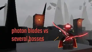 Photon blades vs several bosses in New &iacute;tem Asylum 