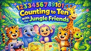 Counting to Ten with the Jungle Friends | Counting song for Kid's in English