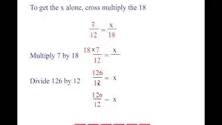 Level 1: Finding Missing Numerators From the Ratios Math Program From The Ratios Math Program