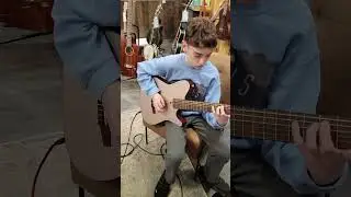 Jamming on a nylon guitar. #kidmusician #guitar #music #nylonstrings #guitarist #scales #fyp