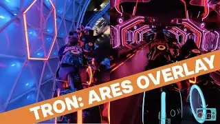 TRON Lightcycle / Run: ARES OVERLAY POV | Magic Kingdom | Walt Disney World