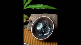 Snowflake Oil Spot Tenmoku Tea Cup #tea #tenmoku #teacup