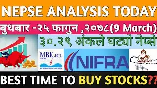 NIFRA,NABIL BUY? | BEST TIME TO BUY STOCKS ? | MBJC ANALYSIS | NEPSE TODAY