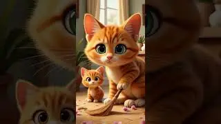 Kittens and Kids Play All Day! 🐱🎨 | Fun & Safe Animation for Toddlers