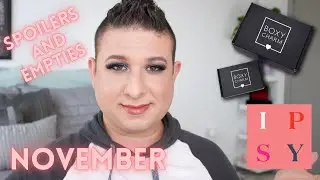 BOXYCHARM NOVEMBER 2021! SPOILERS + PRODUCT EMPTIES AND RECOMMENDATIONS | Brett Guy Glam