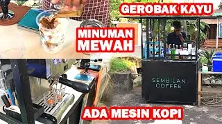 IDE KREATIF !! BIKIN COFFEE SHOP MURAH MERIAH DARI GEROBAK KAYU SEDERHANA | STREET FOOD
