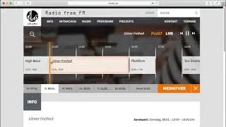 Wie bedient man die Mediathek von Radio free FM?