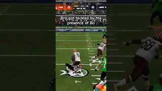 Bo can tackle by standing up?  #madden24 #madden #football