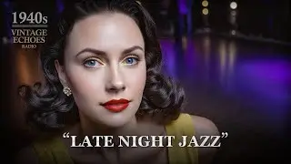Late Night Instrumental Jazz (1940s Lounge Ambience) | Vintage Echoes Radio