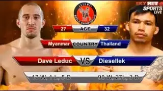 Dave Leduc ေဒဝ 🇲🇲 vs Diesellek TopKingboxing 🇹🇭 FULL FIGHT
