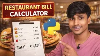 Python Restaurant Bill Calculator with Menu System 😱 | Part 2