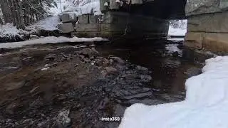 Milbridge Maine Snow melt stream ASMR (no AI)