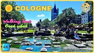 22°C* Summer in Cologne* Hyatt-Promenade-Flood-Old Town Köln Walking Tour June 8th, 2024