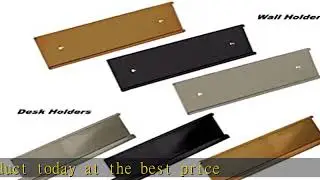 Lasercrafting Personalized Office Name Plate With Optional Wall or Desk Holder - 2x8 - CUSTOMIZE. C