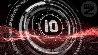 ⚙️ Futuristic HUD Countdown – 10 Second Digital Timer with Voice | Sci-Fi Interface | McZerrill FX