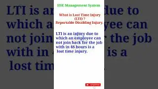 What is a lost time injury?