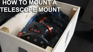 How to mount a telescope mount on a pier, and I am sending my mount for a overhaul