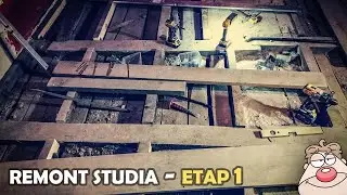 Remont STUDIA - etap 1 - Co kryje stara PODŁOGA?! vlog budowlany #1