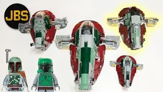 LEGO Slave 1 Comparison and Slave 1 from 2006 Speed Build - LEGO Star Wars 6209