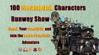Rogue Runway 2024|100 Steampunk Characters Runway Show⚙️🕰️✨🎩🎨