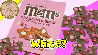 Обзор шоколадной плитки M&M's в форме плитки, посвященной Дню святого Валентина.