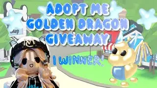 ROBLOX ADOPT ME GOLDEN DRAGON (NO POTION) GIVEAWAY 🎁✨💙! 1 Winner only! 🏆🎉🏆