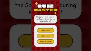 Quiz Master | History | World Wars | Trivia Buff
