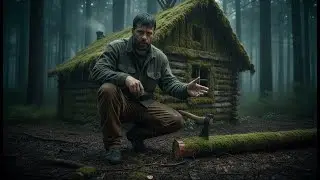 24 Hours Alone in the Forest in Heavy Rain | Silent Survival