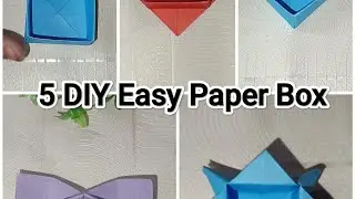 5 DIY Easy Paper Storage Boxes | DIY Craft Ideas 