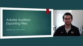 Adobe Audition: Exporting