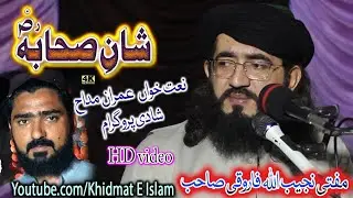 Mufti najeeb ullah farooqi sahib - Shan e sahaba RA